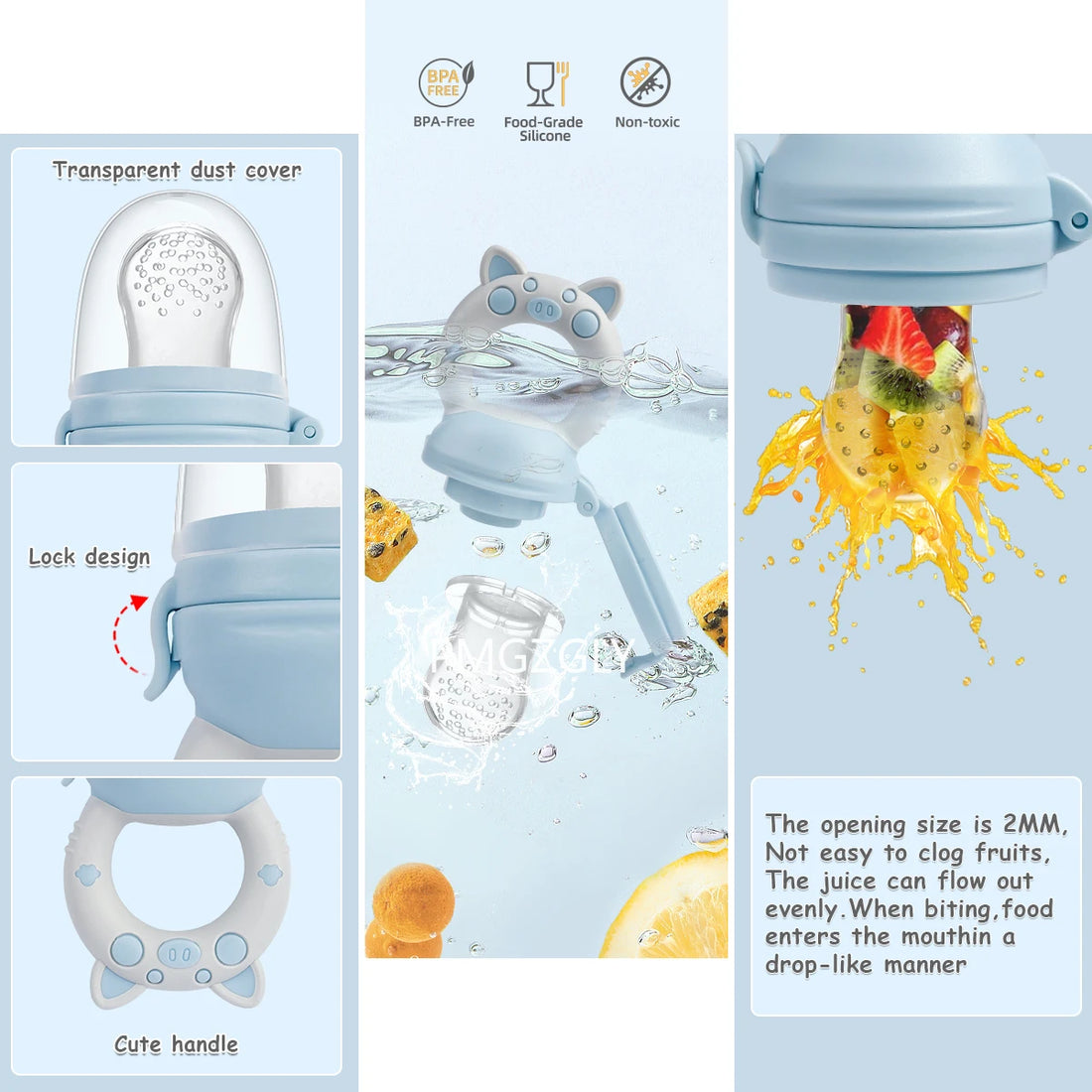 Silicone Teething Feeder (4pcs)